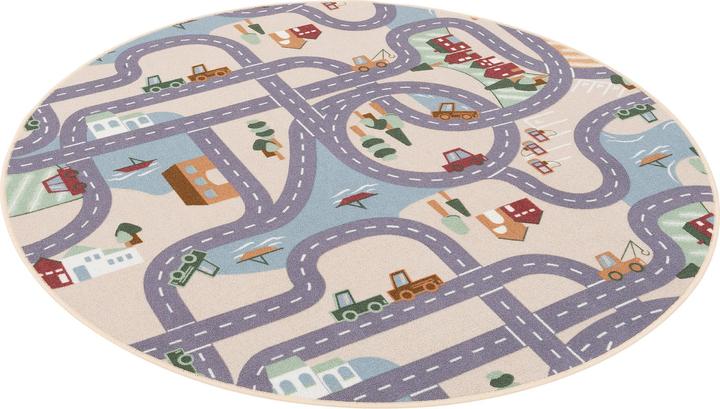 Actual product image Snapstyle Kinder Spiel Strassenteppich Fun Town Rund (200 x 200 cm)