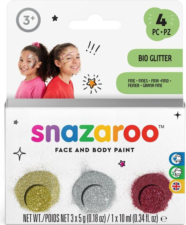 Produktbild Snazaroo Glitzer Set Fein, 3 Farben