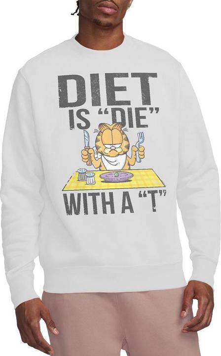 Actual product image Garfield Unisex Adult Diet Is Die With a T Sweatshirt (S)