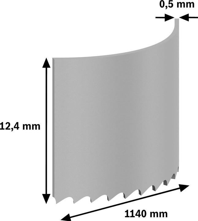 Actual product image Bosch Professional PRO band saw blade CB4418, tooth pitch 1.4 mm (2608649006)