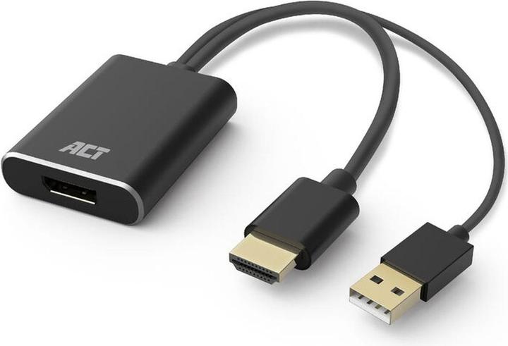 Produktbild ACT HDMI to DisplayPort adapter, 4K@60Hz (HDMI, 24 cm)