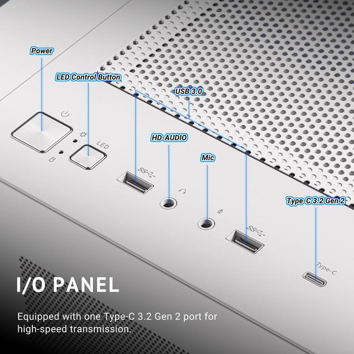 Actual product image Antec C5 Curve (ATX, ITX, mATX)