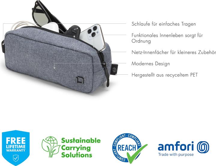 Produktbild Dicota Reisetasche Eco Accessories Pouch MOTION Grau