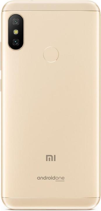 Actual product image Xiaomi Mi A2 Lite (64 GB, Gold, 5.84", Hybrid Dual SIM, 4G)