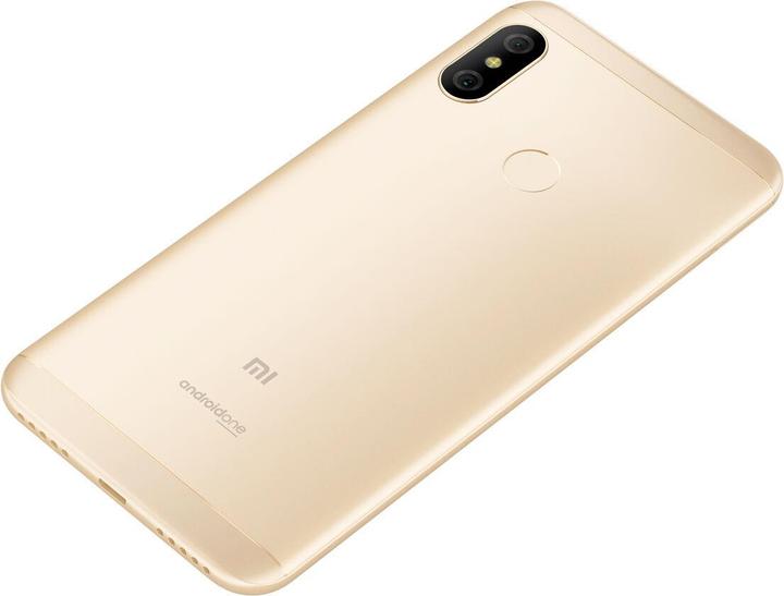 Actual product image Xiaomi Mi A2 Lite (64 GB, Gold, 5.84", Hybrid Dual SIM, 4G)