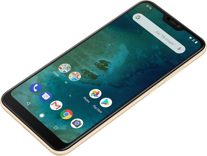 Actual product image Xiaomi Mi A2 Lite (64 GB, Gold, 5.84", Hybrid Dual SIM, 4G)