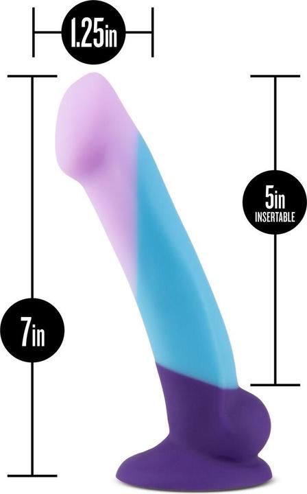 Actual product image Avant â Suko SilikonDildo mit Saugnapf â Purple Haze