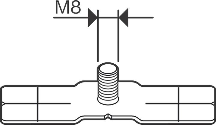 Image du produit Bosch Professional PRO FME-8 metal hanger external thread (100 pcs)