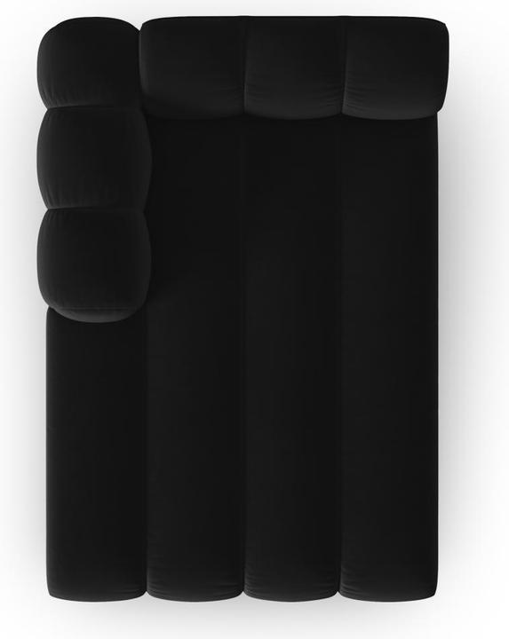 Image du produit Micadoni Velours Méridienne Gauche, "Lupine", 2 Places, 117x177x70Fabriqué en Europe (Recamière)