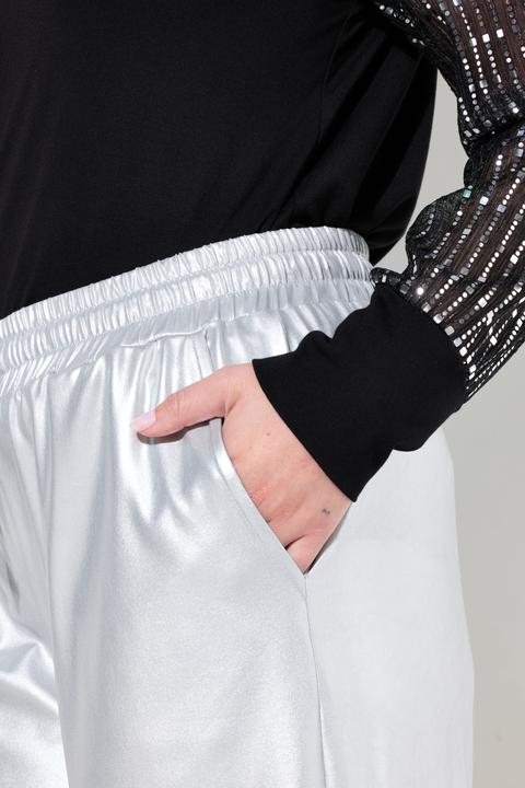 Actual product image Miamoda Hose, Wide Legs, Glanzoptik, Elastikbund (52)