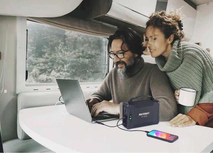 Actual product image Voltcraft VC-GP50 Powerbank 96000 mAh USB PD 2.0 LiFePO 4 Black (matt) same (96000 mAh)