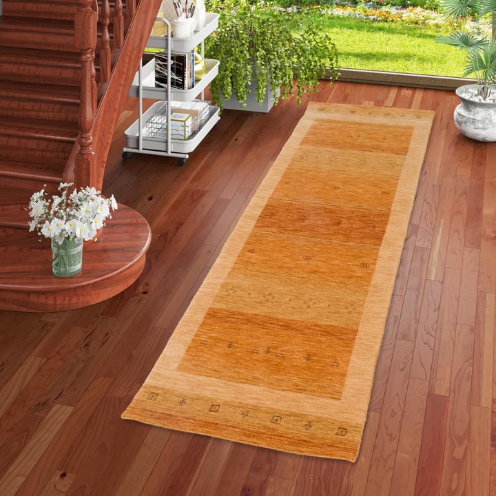 Produktbild Pergamon Natur Wolle Teppich Gabbeh Esta Läufer (90 x 160 cm)