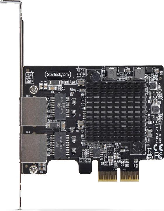 Produktbild StarTech .com PR25GR-NETWORK-CARD, Interne, Avec fil, PCI Express, Ethernet, 5000 Mbit/s, Noir (Mini PCI Express)