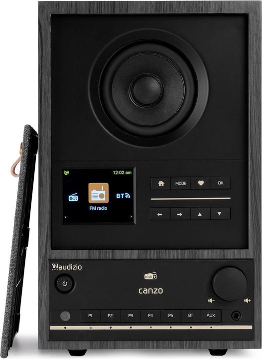 Immagine prodotto Audizio Internetradio - Canzo - FM & DAB radio - Bluetooth - Afneembaar frontpaneel - (DAB, FM, Web radio, Bluetooth, WiFi)