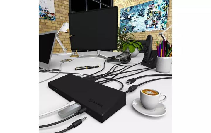 Actual product image Icy Box Docking station notebook USB-C -> 3x video output 60H (USB-C, 14 Ports)