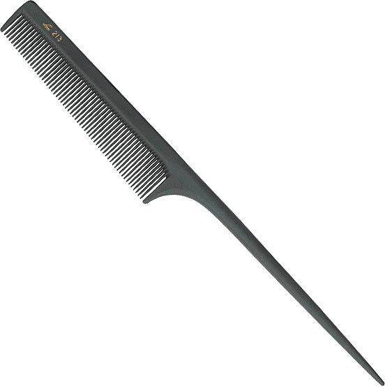 Actual product image Fejic Japan Carbon handle comb No. 213
