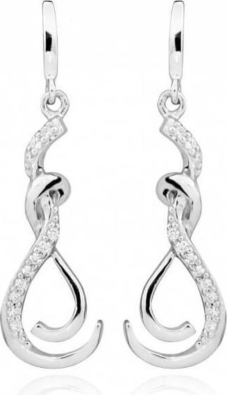 Produktbild Silver Cat Elegant earrings with zircons SC430