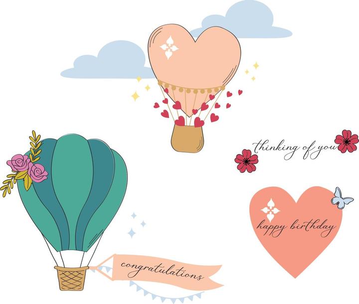 Produktbild Sizzix Klarsichtstempel-Set A5 28 Stück - Up and Away by Catherine Pooler