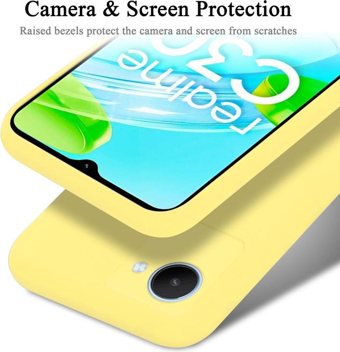 Actual product image Cadorabo TPU Liquid Silicone Case Cover for Realme C30 / Narzo 50i PRIME (Realme Narzo 50i Prime, Nokia C30)