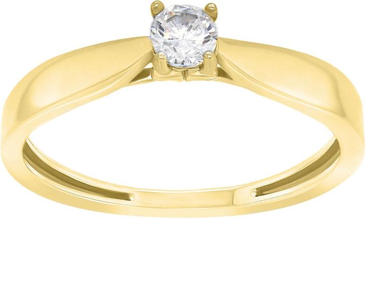 Image du produit Brilio Silver - anneau d'engagement plaqué or GR114Y - Circuit : 52 mm (52)