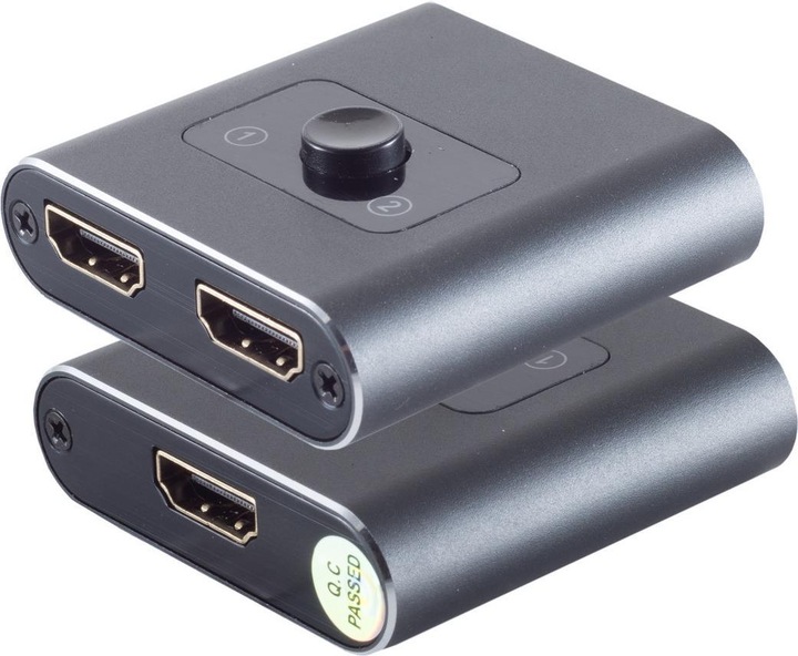 Produktbild Shiverpeaks S/CONN maximum connectivity HDMI Umschalter 2x1, bidirektional, Metall, 4K2K