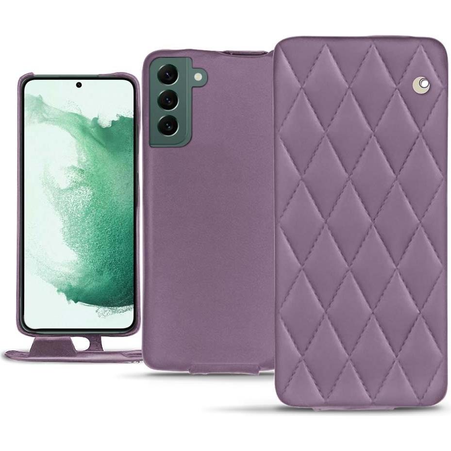Noreve Lederschutzhülle vertikal (Samsung Galaxy S22+ 5G), Smartphone Hülle, Violett