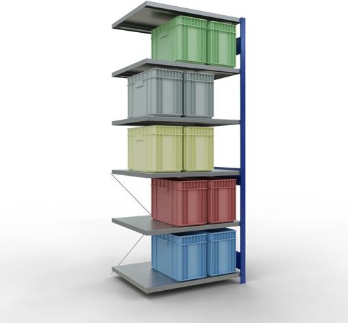 Actual product image Schulte Lagertechnik MULTIplus250 boltless bay system with cross brace