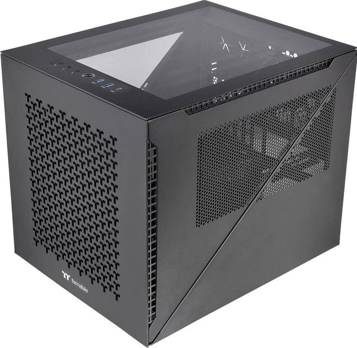 Actual product image Thermaltake Divider 200 TG Air Black (mATX)
