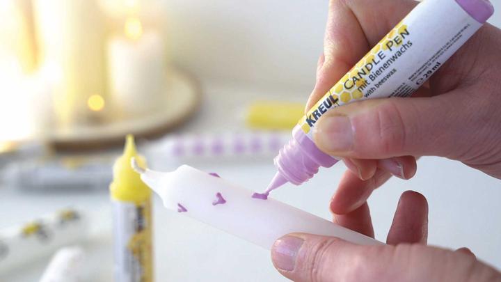 Actual product image Kreul Candle Pen Set of 4, Wax Colour (29 ml)