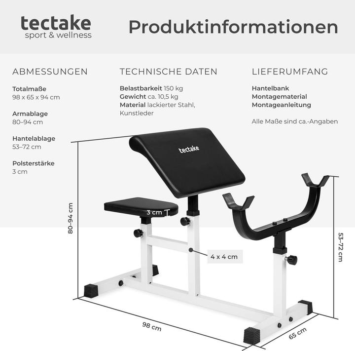 Image du produit tectake Banc de Musculation