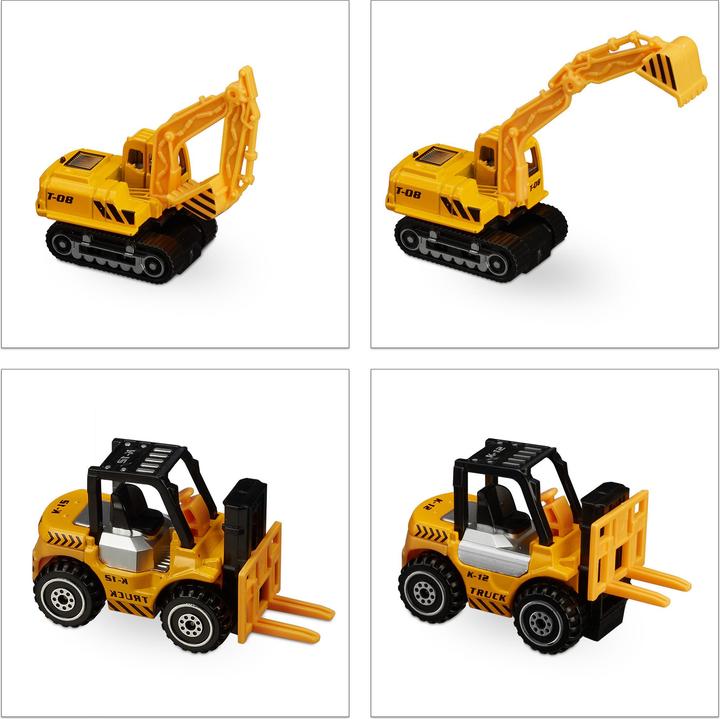 Immagine prodotto Relaxdays 6x veicoli da cantiere