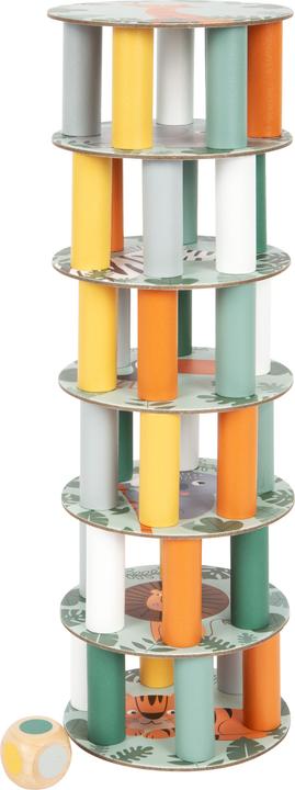 Actual product image small foot Wobble tower "Safari (English, Swiss German, 2 - 6 Players)
