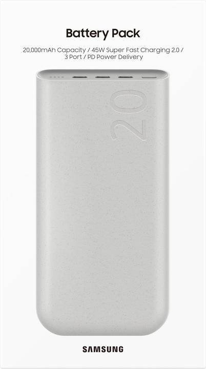 Actual product image Samsung Battery Pack (20000 mAh, 45 W, 74 Wh)