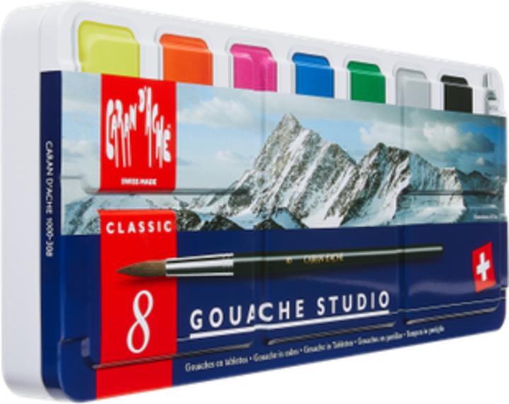 Produktbild Caran d'Ache Gouache Studio Tabletten Metallschachtel (Mehrfarbig)