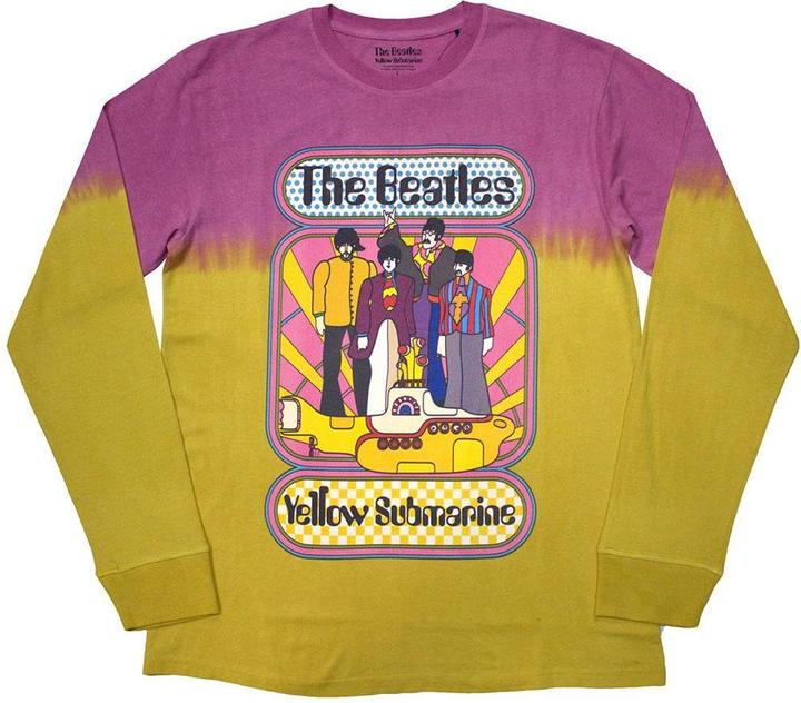 Actual product image The Beatles Unisex Adult Yellow Submarine Band Frame Long-Sleeved T-Shirt (L)