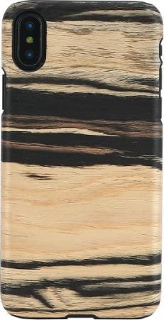 Man&Wood SmartPhone case iPhone X/XS white ebony black (Apple iPhone X, Apple iPhone XS)