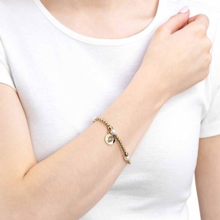 Produktbild Leonardo Armband (6.50 cm, Edelstahl, Imitationsperlen)