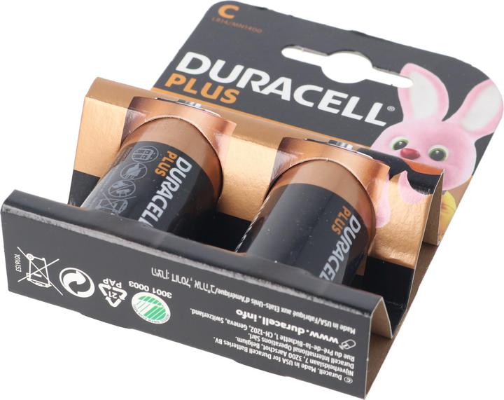 Actual product image Duracell Plus (2 pcs., C, 7750 mAh)