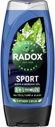 Rado Radox Sport Duschgel für Frauen - Zitronengras und Meersalz, 225 ml (225 ml)