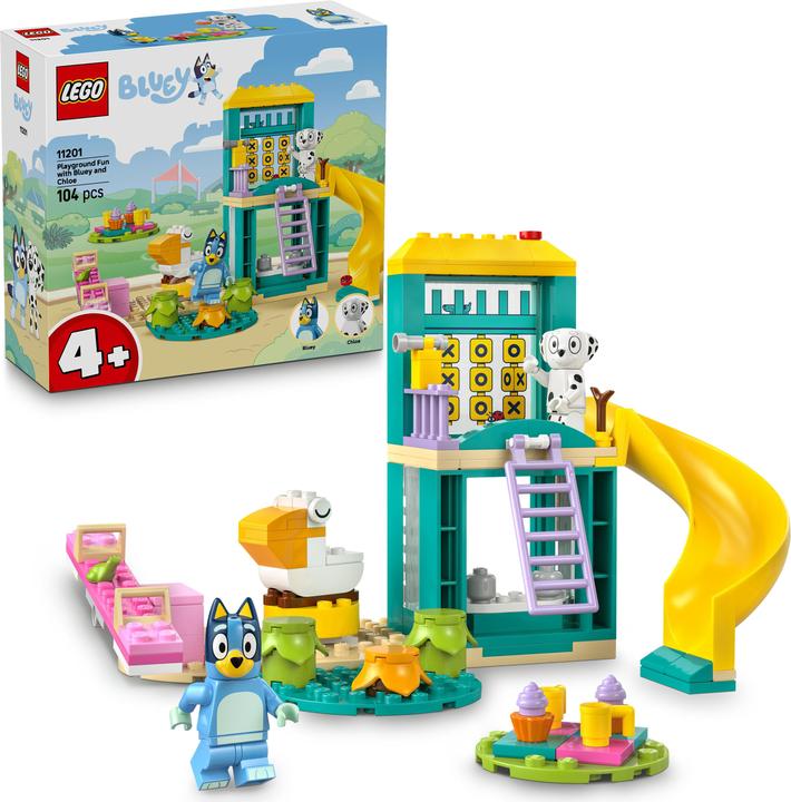 Produktbild LEGO Bluey und Chloe auf dem Spielplatz (11201, LEGO Bluey)