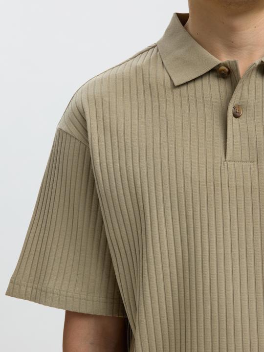 Produktbild Selected Geripptes Relaxed Fit Poloshirt (S)