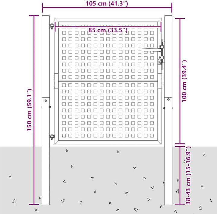Produktbild vidaXL Gartentor