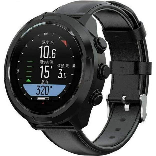 Thumbnail - Strap-it Lederarmband (24 mm, Leder), Uhrenarmband, Schwarz