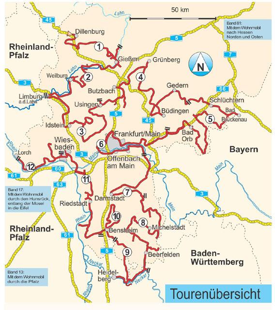Produktbild Mit dem Wohnmobil nach Hessen (Deutsch, Anette Scharla-Dey, Franz P. Tschauner, 2016)