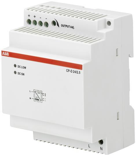Produktbild Thomas & Betts Stotz & Kontakt CP-D24/2.5 priOn Netzteil, 24 V DC, 2,5 A, REG CP-D24/2.5 (60 W)