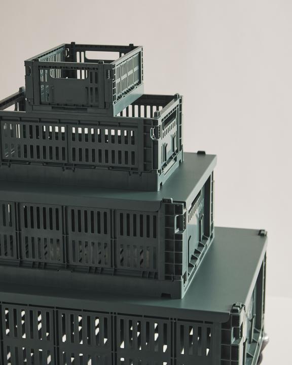 Actual product image HAY - Colour Crate Plastic Lid M (Dark Green)
