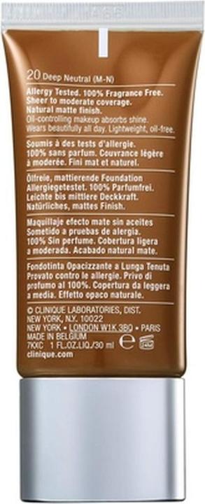 Image du produit Clinique Fond de teint sans huile Stay-Matte 29 Sienna 1oz (29 Sienna)