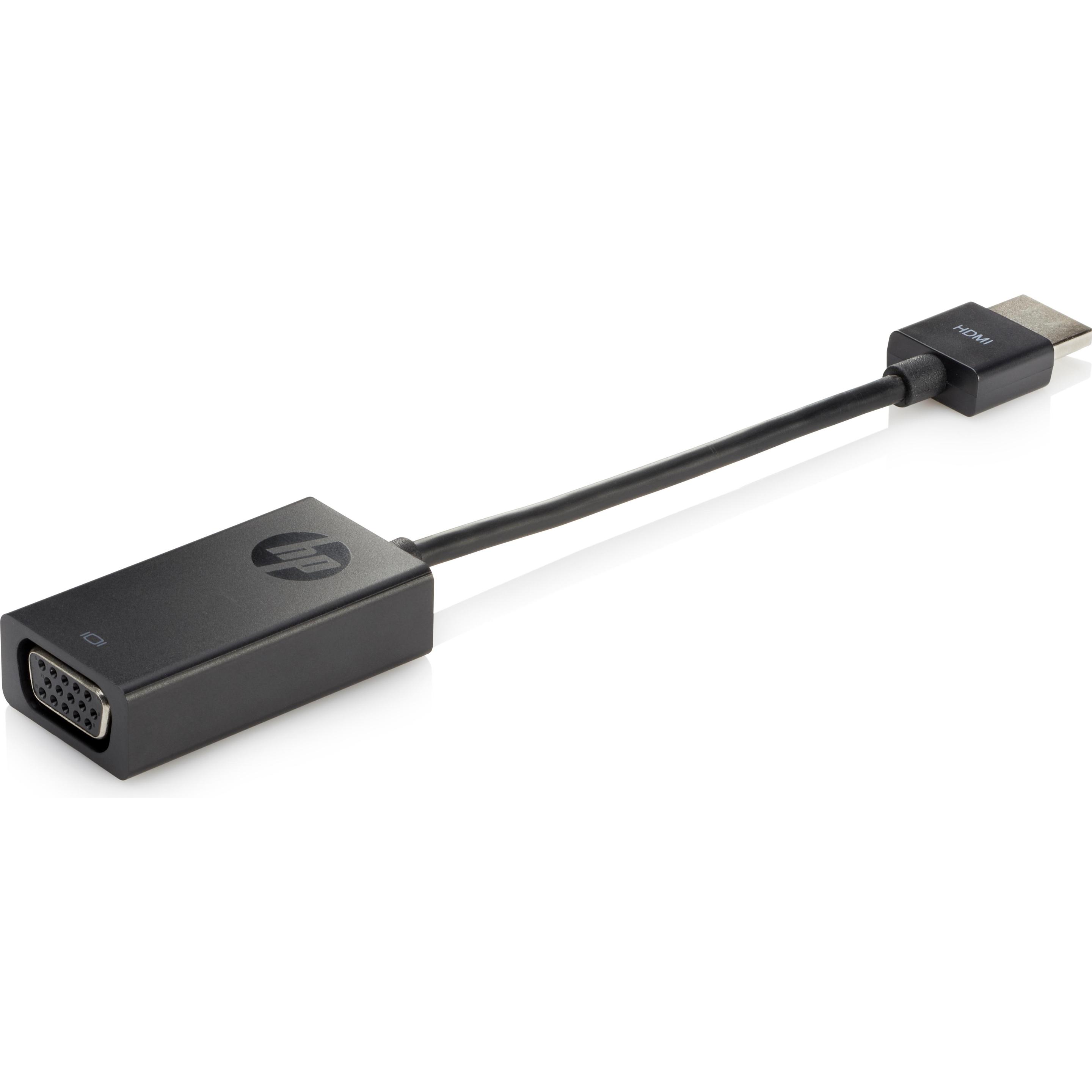 Thumbnail - HP HDMI zu (VGA, 17.30 cm), Data + Video Adapter, Schwarz