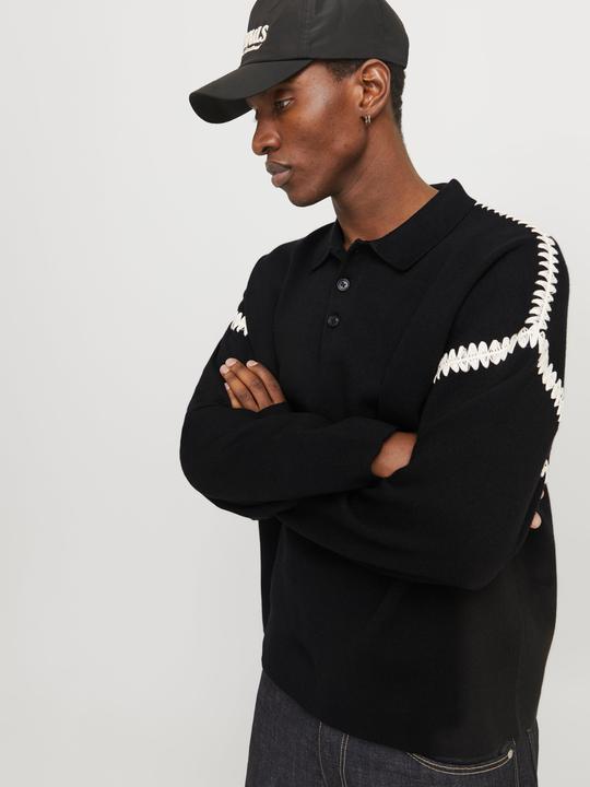 Actual product image Jack & Jones Joraustin Knit Stitch Polo Styd Aw24 (XXL)