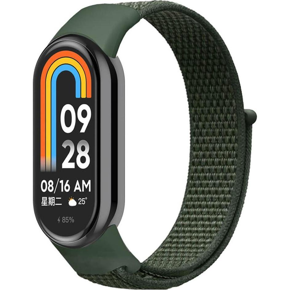 Cover-Discount Xiaomi Smart Band 9 / 8 - Nylon Stoff Band flexibel mit Klett (Nylon, Xiaomi Smart Band 9), Uhrenarmband,...